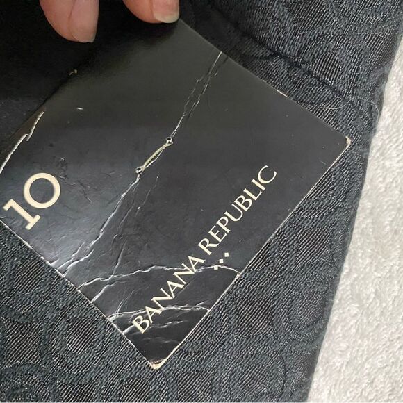 NWT Banana Republic Circular Jacquard Black Skirt - Picture 6 of 11